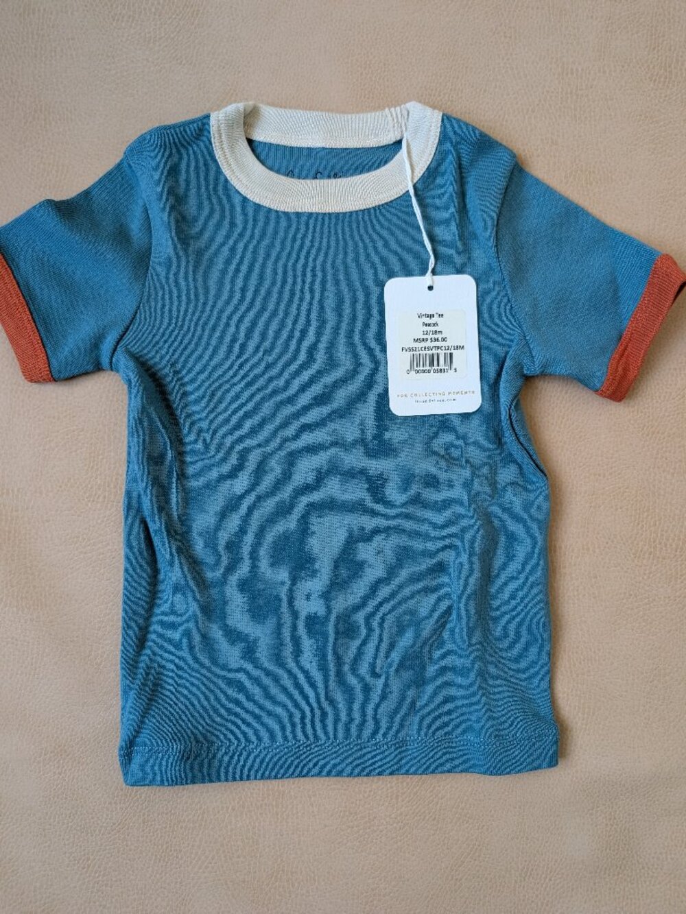 Fin & Vince Vintage Tee in Peacock